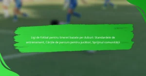 Ligi de fotbal pentru tineret bazate pe cluburi: Standardele de antrenament, Cărțile de parcurs pentru jucători, Sprijinul comunității